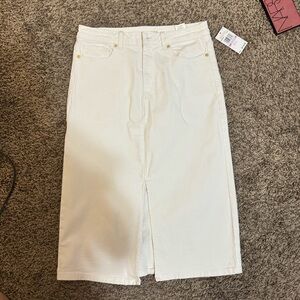 MICHAEL KORS DENIM MIDI SKIRT